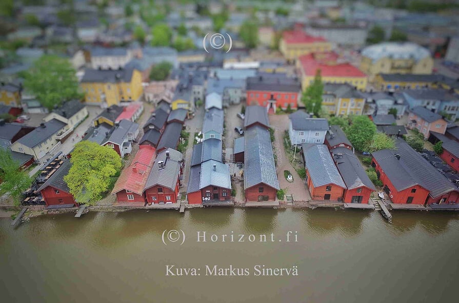 ilmakuva vanha porvoo