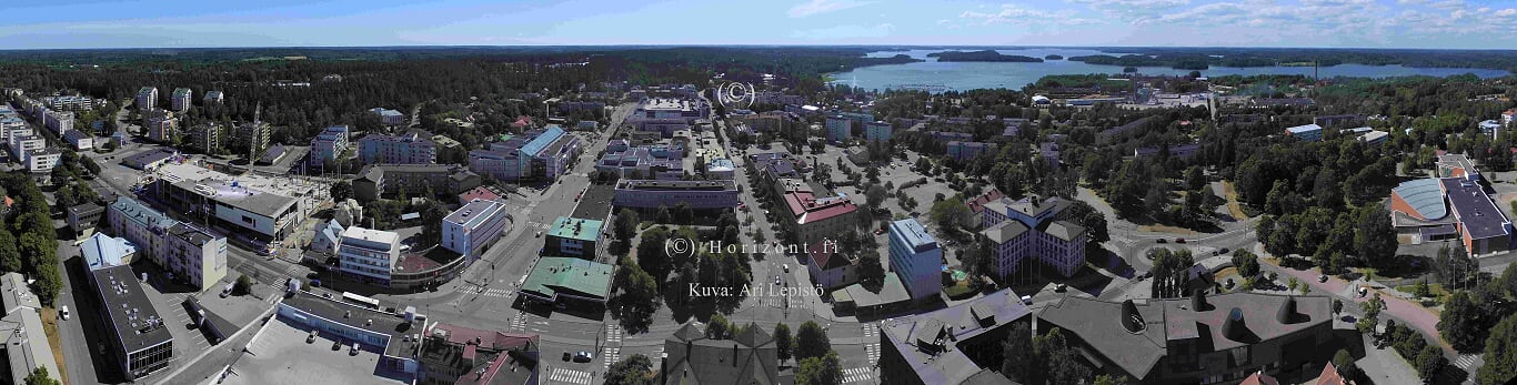 ilmakuva lohjan kaupungin keskusta