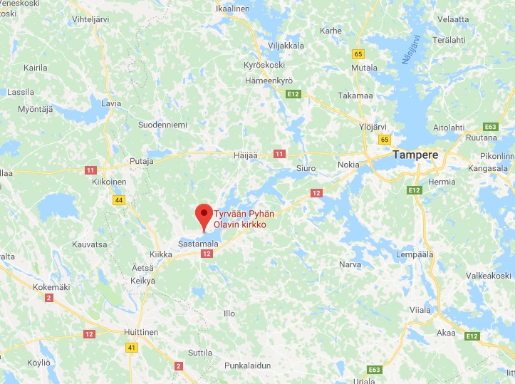 Ty Rv Map TYRVÄÄN KIRKKO – Sastamala, 9/2018 - HORIZONT – Ilmakuvaus