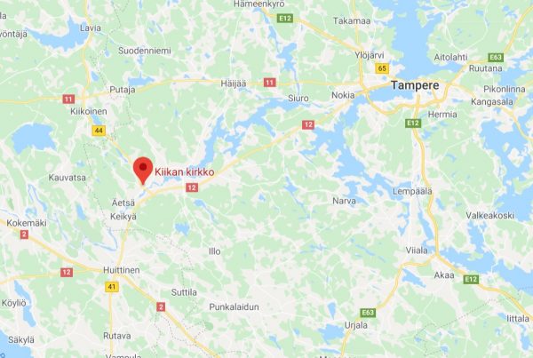 ristikirkko drone kuva